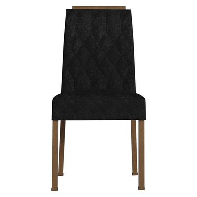 Kit 4 Cadeiras De Jantar 4256 Com Espaldar Rustic-oxford Madesa