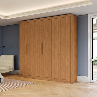 Guarda Roupa 6 Portas 2 Gavetas M569 Kappesberg Canela