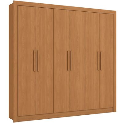 Guarda Roupa 6 Portas 2 Gavetas M569 Kappesberg Canela