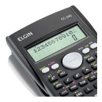 Calculadora Científica 240 Funções Com Capa Protetora Elgin