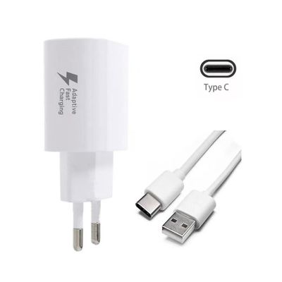 Carregador Samsung Ultra Rapido Galaxy A12 A20 A30 A50 com Cabo Type-C