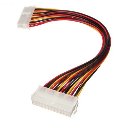 Cabo Extensor ATX 24 Pinos macho e femea RGB 30cm para Fonte