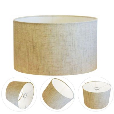 Cúpula Abajur Cilíndrica Cp-7024 ø50x25cm Rustico Bege