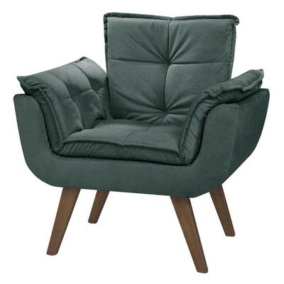 Poltrona Opalla Base Palito 01 Lugar Verde