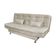 Sofá Cama 3 Lugares Com Pillow Reclinável 190 Larg Salomé Matrix Suede Bege