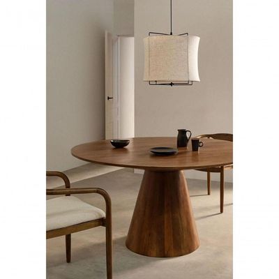 Mesa De Jantar Cone Oval 120x80 Cm Cinamomo