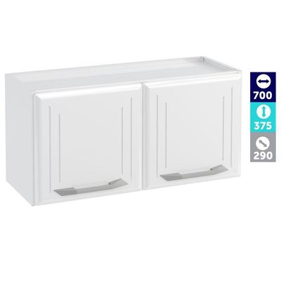 Armário De Cozinha De Aço Aéreo Telasul Topázio Branco