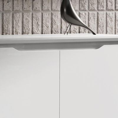 Aparador Buffet 4 Quatro Portas Mdf Moderno Prático Flow
