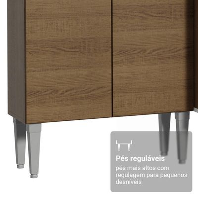 Armário De Cozinha Completa 229cm Rustic Emilly Madesa 017