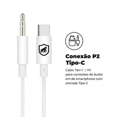 Cabo Auxiliar P2 para Tipo C / Type C - Gshield