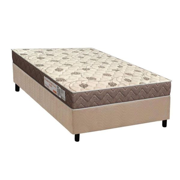 Conjunto Box Solteiro: Colchão Espuma Orthoflex D28 Comfortpedic+ Base Crc Suede Clean(78x188)