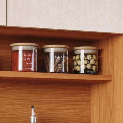 Armário De Cozinha Completa Easy 4 Portas 1 Gaveta - Movelove Jequitiba-areia Jequitiba-areia