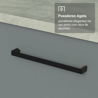 Armário De Cozinha Completa 270cm Branco/cinza Agata Madesa 11