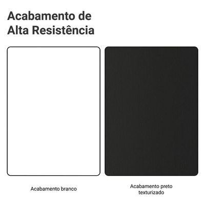 Armário De Cozinha Completa 270cm Branco/preto Glamy Madesa 16