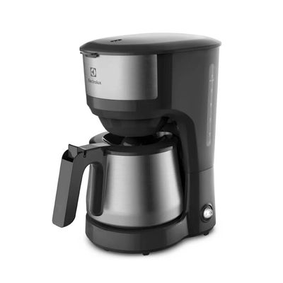 Cafeteira Elétrica Electrolux Efficient, 1,2 Litros, Jarra Inox ECM22 Preto / 220V