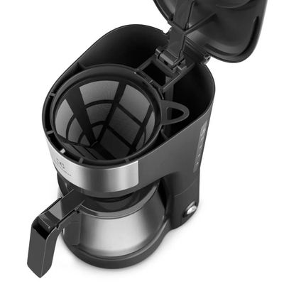 Cafeteira Elétrica Electrolux Efficient, 1,2 Litros, Jarra Inox ECM22 Preto / 220V