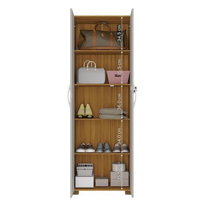 Armário Multiuso 2 Portas Notável - NT4020 Freijo/Offwhite