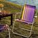 Cadeira De Praia Samoa Alta Em Alumínio Com Assento Roxo E Amarelo - 92900003 - Tramontina