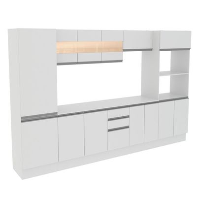 Cozinha Madesa Smart Modulada com Armário Balcão e Tampo