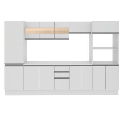 Cozinha Madesa Smart Modulada com Armário Balcão e Tampo