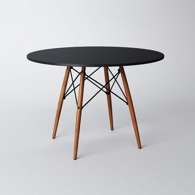 Conjunto De Mesa De Jantar Eames Eiffel 90Cm 4 Cadeiras