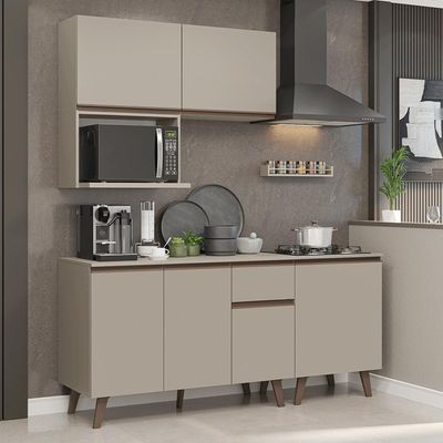 Armário De Cozinha Compacta 180 Cm Crema Nice Madesa 02