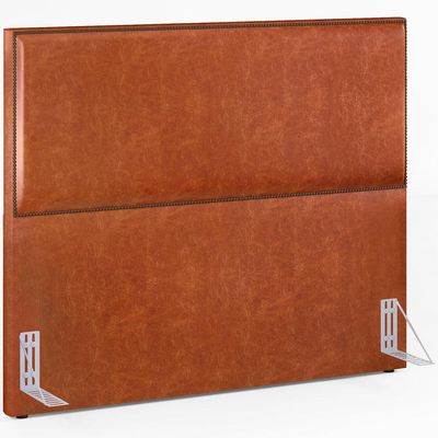 Cabeceira Cama Box Casal Queen Com Tachas 160 cm Vicenza L02 Couríssimo Camel - Lyam Decor
