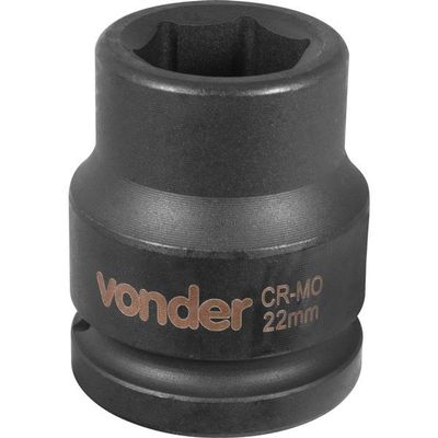 Soquete Sextavado De Impacto Encaixe 3-4 22mm Vonder