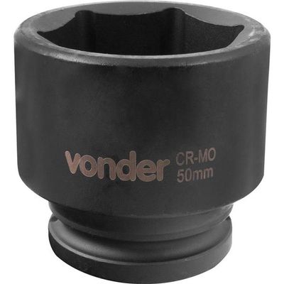 Soquete Sextavado De Impacto Enc 3-4 50mm Aço Cromo Vonder