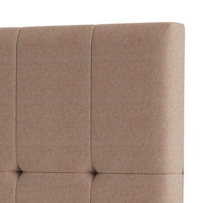 Cabeceira Piave Veluto Bege Casal (8x140x120) - Ortobom