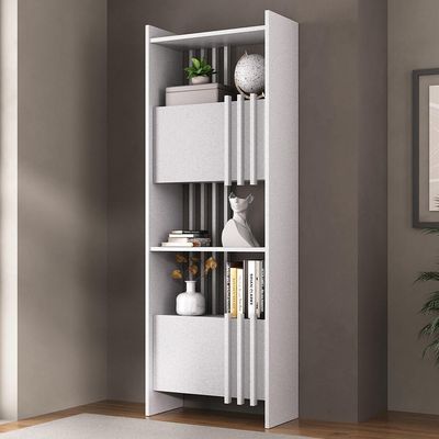 Estante Para Escritório Home Office Multiuso 2 Portas Sheld A02 Terraza - Lyam Decor
