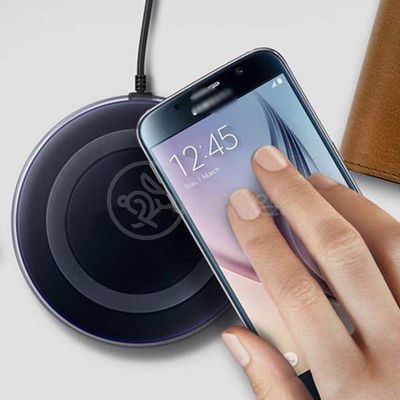 Base Carregador Wireless De Mesa Carregador Sem Fio Preto