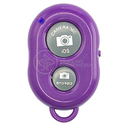 Controle Remoto Disparador De Fotos Bluetooth Selfie - Roxo