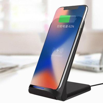 Carregador Vertical Wireless 15w Qi Sem Fio Para Iphone Samsung