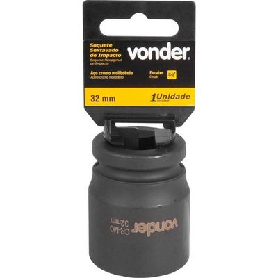Soquete Sextavado De Impacto Encaixe 3-4 32mm Vonder