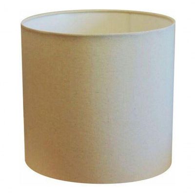 Cúpula Abajur Cilíndrica Cp-7005 ø18x18cm Algodão Crú