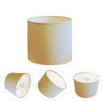 Cúpula Abajur Cilíndrica Cp-7005 ø18x18cm Algodão Crú