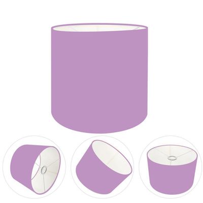 Cúpula Abajur Cilíndrica Cp-7009 ø25x20cm Lillás
