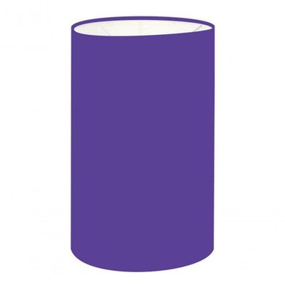 Cúpula Abajur E Luminária Cilíndrica Vivare Cp-7002 ø13x30cm - Bocal Nacional Roxo