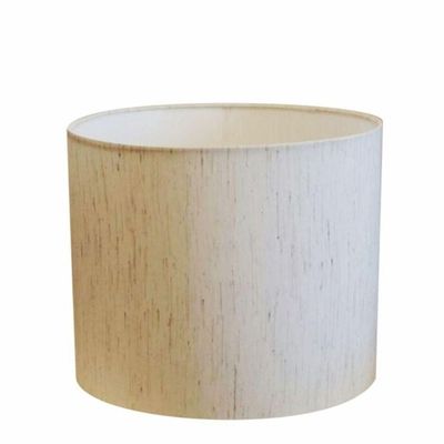 Cúpula Abajur Cilíndrica Cp-7017 ø40x21cm Linho Bege