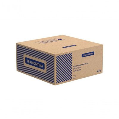 Prato Sobremesa Tramontina Maxforce Em Porcelana Branca 19cm