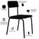 Kit 06 Cadeiras Estofada Para Sala De Jantar Sense Preto C01 Linho Preto - Lyam Decor