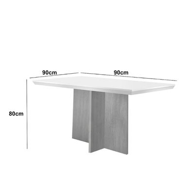 Conjunto Mesa Olímpia Em Mdf Com 4 Cadeiras Liz Moderna Veludo Grafite Imbuia