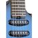 Guitarra Aria Mac-std Metallic Blue Shade
