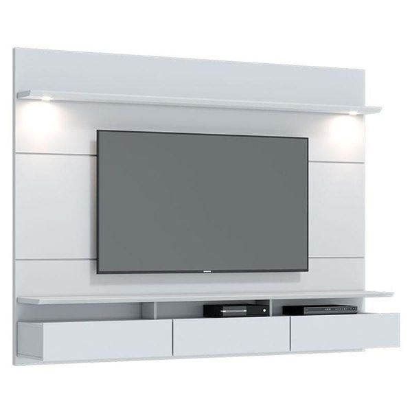 Painel Para Tv Home Suspenso Decore 1.8 Branco Acetinado - Imcal