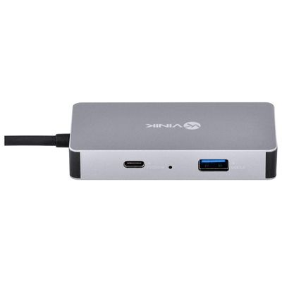Hub Usb Tipo C - Type C 5 Em 1 Com 2 Hdmi + Vga + Usb 3.0 + Power Delivery (pd) 60w - Hc-5vga