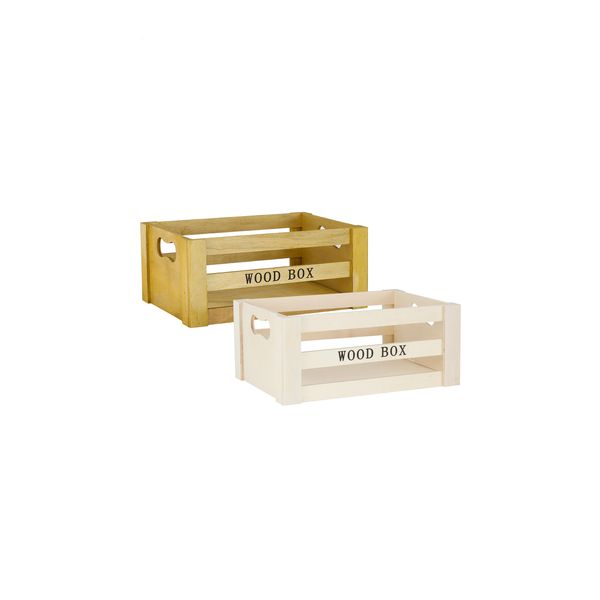 Caixa Organizadora Le Madeira Bege 29x21x12cm