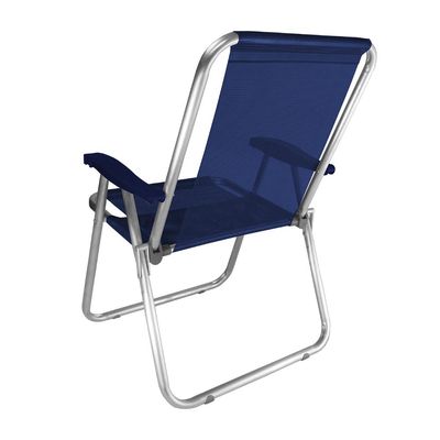 Kit 2 Cadeira Praia Max Alumínio Oversize Reforçada Até 140kg Zaka