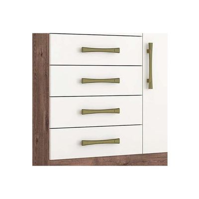 Cômoda De Quarto Madri C- 1 Porta 1 Nicho E 5 Gavetas Cinamomo - Acp