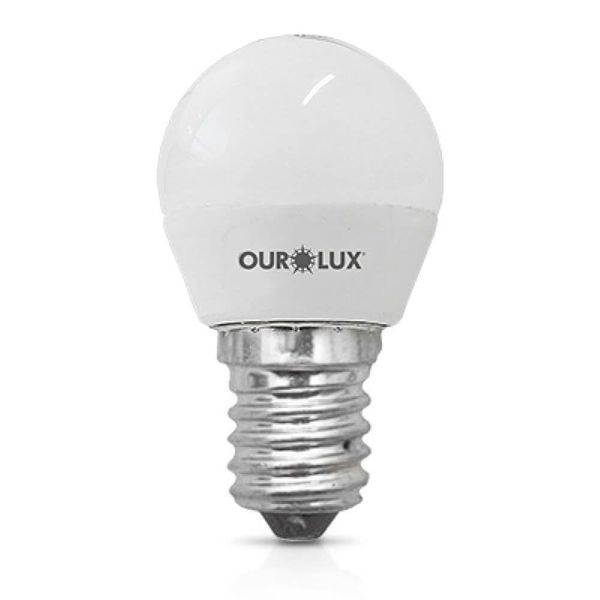 Lâmpada Superled Bolinha G45 De 4 Watts E 6500k - 20003 - Ourolux Lamp.superled S30 4w Bolin.biv.6500k E14